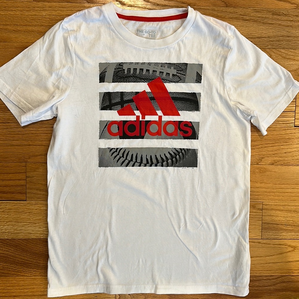 Adidas Sports Balls Tee, size 10/12